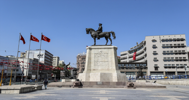 Ulus'taki Ankara Zafer Anıtı'nın restorasyonu tamamlandı