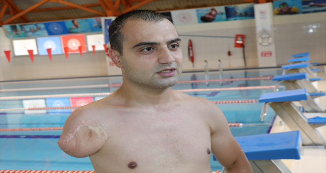 Yozgatlı engelli yüzücü Rahmi Ersoy'un hedefi paralimpik oyunlar