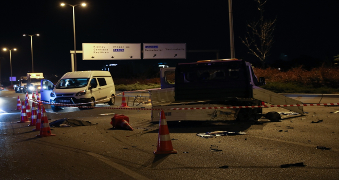 Ankara'daki trafik kazasında bir belediye işçisi hayatını kaybetti, 3 kişi yaralandı