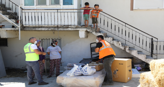 Antalya Büyükşehir Belediyesinden, orman yangınlarından zarar görenlere destek