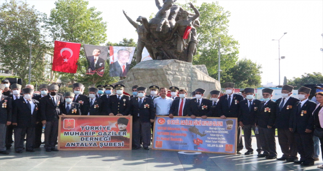 Antalya'da 19 Eylül Gaziler Günü törenle kutlandı