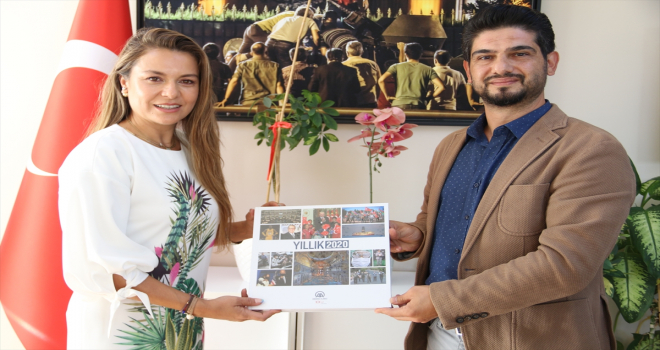 ATAV Başkanı Yeliz Gül Ege, AA Bölge Müdürü Yıldırım'ı ziyaret etti