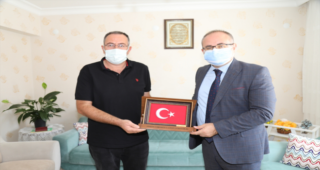 Çubuk Kaymakamı Keleş ve Belediye Başkanı Demirbaş'tan gazilere ziyaret 