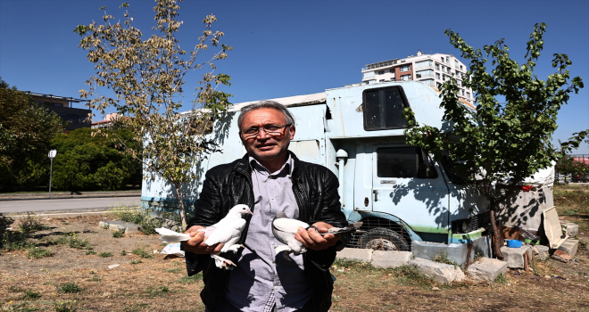 Karavanını hayvan barınağına dönüştüren 