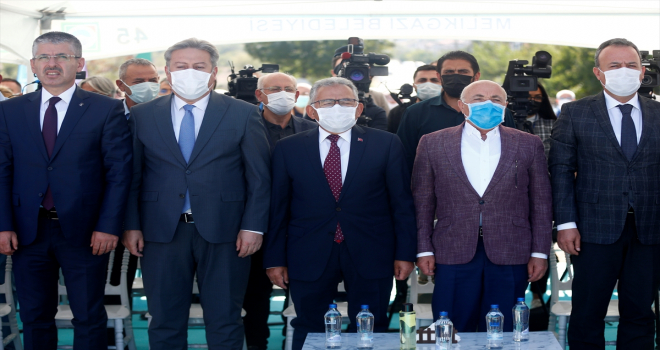 Kayseri'nin Melikgazi ilçesinde bir okulun temeli törenle atıldı