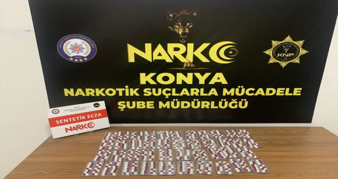 Konya'da uyuşturucu operasyonunda yakalanan 5 şüpheliden 3'ü tutuklandı