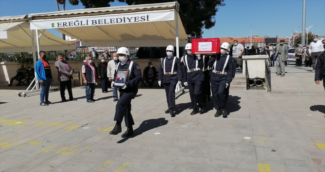 Trafik kazasında hayatını kaybeden uzman çavuşun cenazesi Konya'da defnedildi