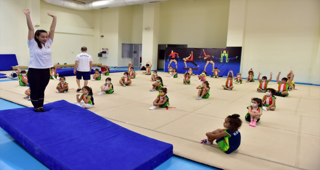 Antalya'da cimnastik kurslarına ilgi artıyor