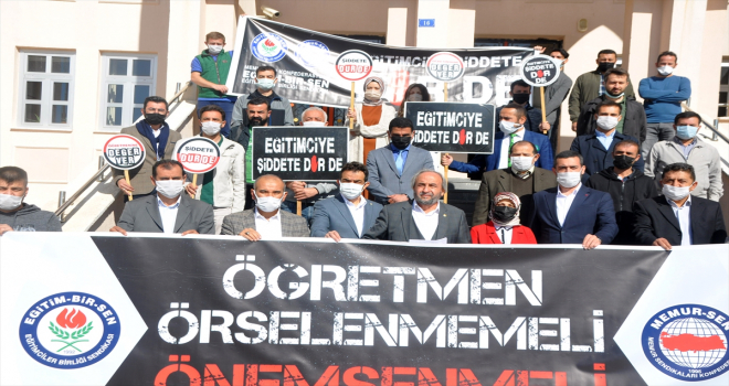Eğitim-Bir-Sen İncesu'da öğretmene şiddeti kınadı