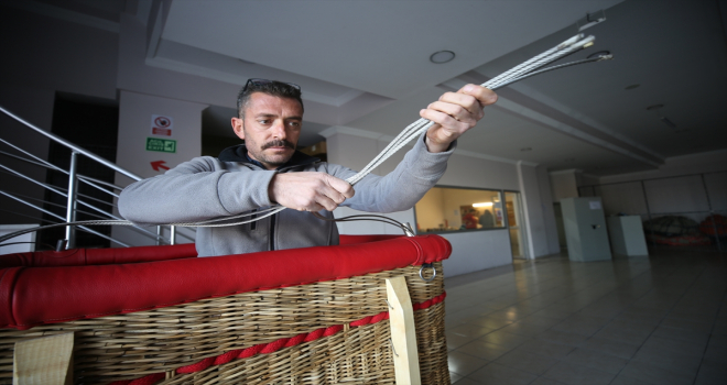 Kapadokya'da üretilen sıcak hava balonları yüzde 100 yerli olma yolunda