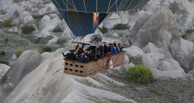 Kapadokya'yı geçen ay 288 bin turist ziyaret etti
