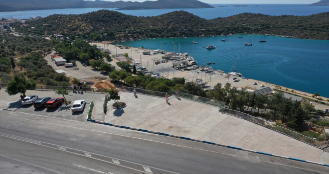Kaş manzarası seyir terasından izlenecek 