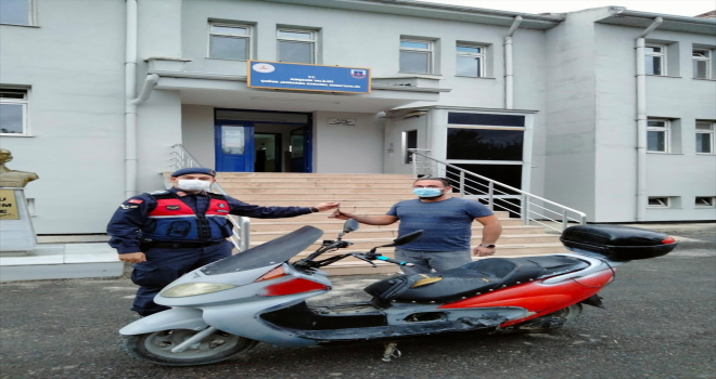 Kayseri'de iki yıl önce çalınan motosiklet Kırşehir'de jandarmanın dikkati sayesinde bulundu