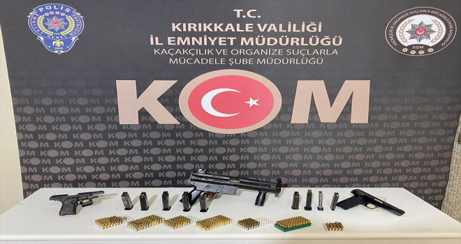 Kırıkkale'de 3 ruhsatsız tabanca ele geçirildi, 1 şüpheli yakalandı