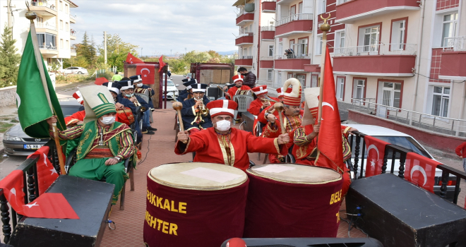 Kırıkkale'de tır dorsesinde mehter takımlı 
