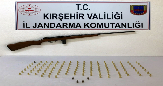 Kırşehir'de şarjörlü af tüfeği ele geçirildi