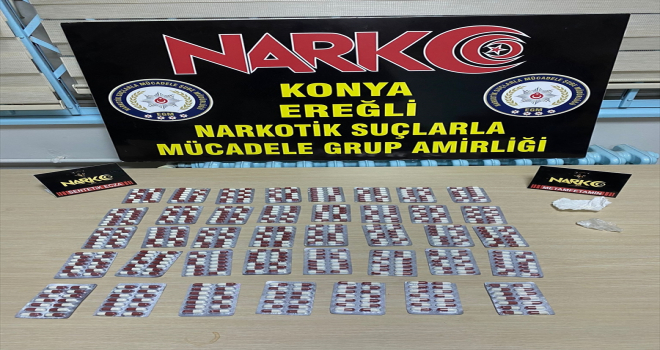 Konya'da uyuşturucu operasyonunda 3 zanlı tutuklandı