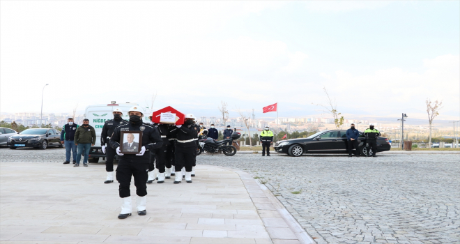 Niğde'de trafik kazasında ölen polis memuru için tören düzenlendi