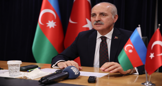 Numan Kurtulmuş, Yeni Azerbaycan Partisi ile düzenlenen çevrim içi konferansta konuştu: