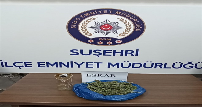 Sivas'ta uyuşturucu operasyonunda 2 zanlı gözaltına alındı