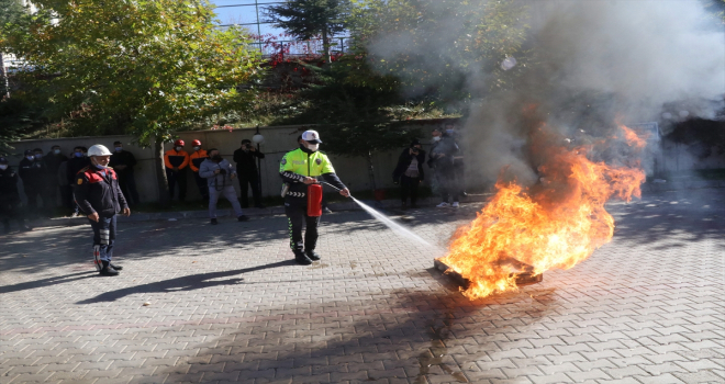 Yozgat Emniyet Müdürlüğü personeli tatbikat yaptı