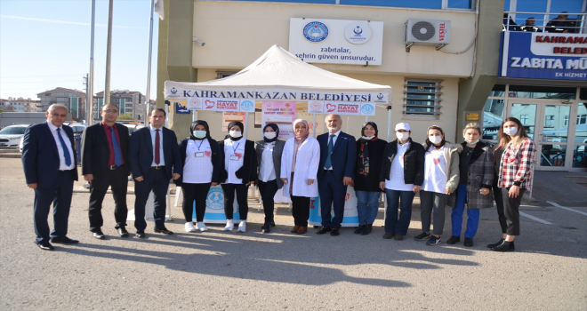 Kahramankazan'da organ bağışı kampanyası düzenlendi