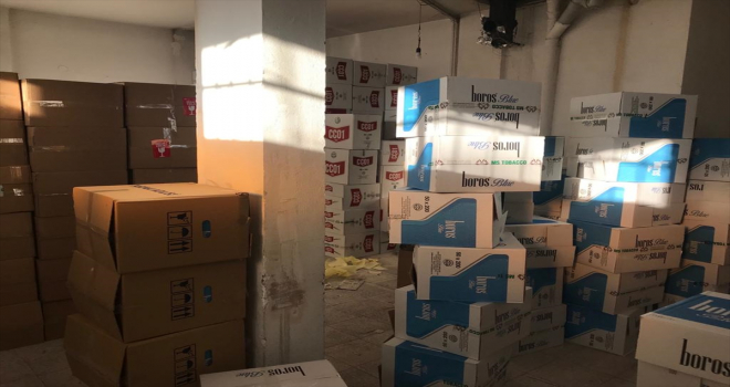 Kayseri'de 6 milyon boş makaron ele geçirildi