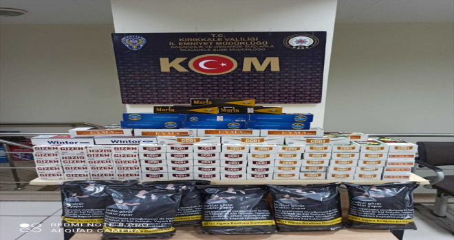 Kırıkkale'de 19 bin 400 makaron ve 6 kilogram kaçak tütün ele geçirildi