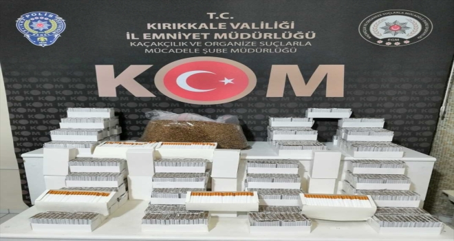 Kırıkkale'de 26 bin 840 makaron ve 6,5 kilogram kaçak tütün ele geçirildi