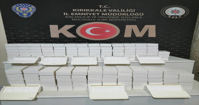 Kırıkkale'de takside 30 bin makaron ele geçirildi