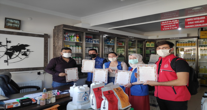 Kırşehir'de gençler esnafa 