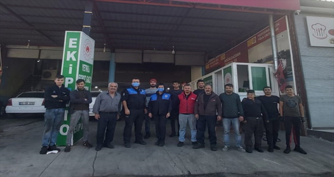 Serik'te sanayi esnafı hırsızlık ve madde bağımlılığı hakkında bilgilendirildi
