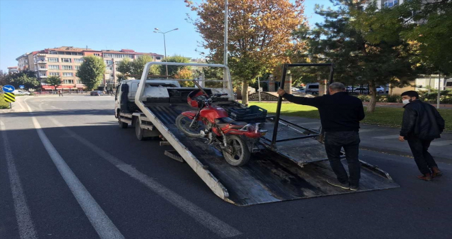 Trafik Denetleme Şube Müdürlüğünden motosiklet denetimi 