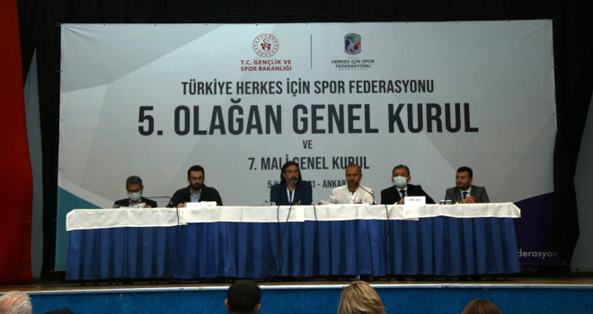 Türkiye Herkes İçin Spor Federasyonunda Yasin Bölükbaşı güven tazeledi