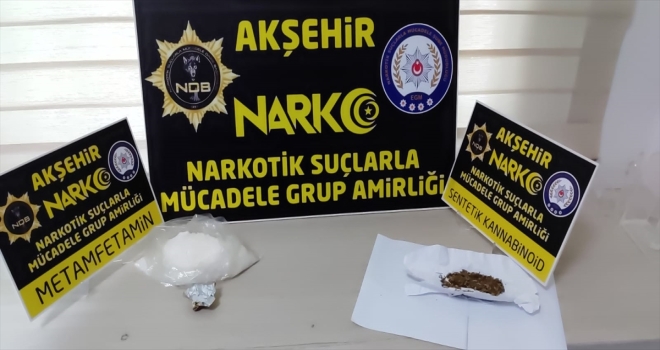Akşehir'deki uyuşturucu operasyonunda 2 kişi gözaltına alındı