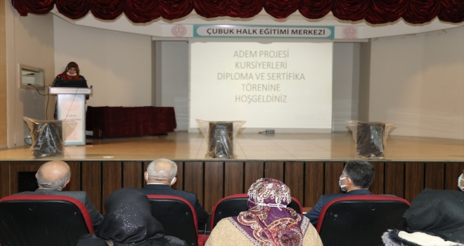 Çubuk ADEM’de sertifika töreni