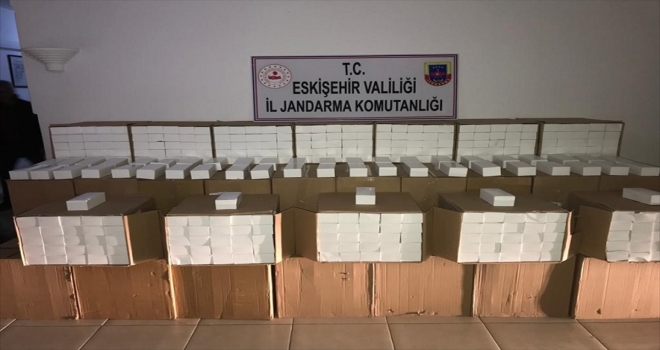 Eskişehir'de kaçak sigara operasyonunda 2 şüpheli gözaltına alındı