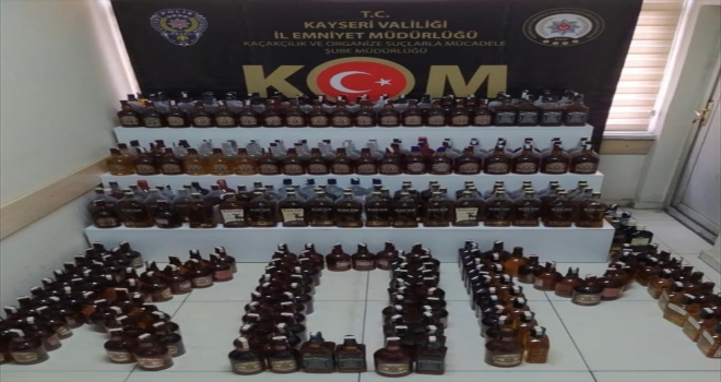 Kayseri'de kaçak içki operasyonu
