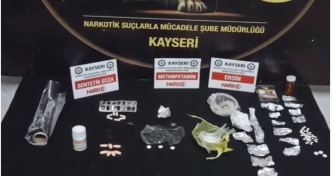 Kayseri'de uyuşturucu operasyonunda 7 şüpheli gözaltına alındı