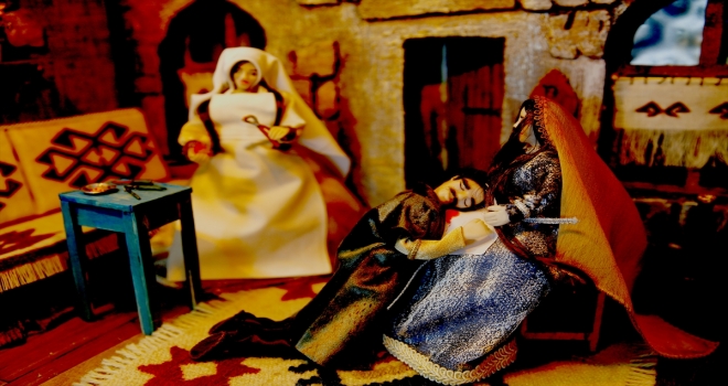Kerem ile Aslı'nın hikayesini diorama sanatıyla anlattılar