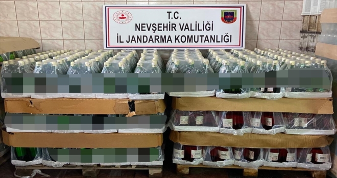 Nevşehir'de kaçak içki operasyonunda 2 şüpheli yakalandı