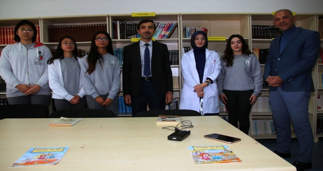 Sivas'ta lise öğrencileri görme engelliler için 