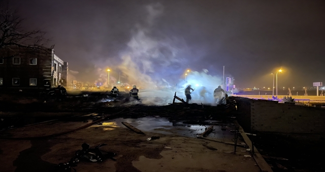 Aksaray'da dinlenme tesisinde yangın çıktı