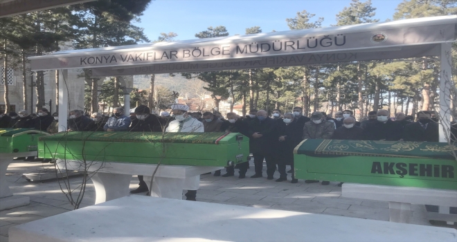 Akşehir'de şehit babası son yolculuğuna uğurlandı