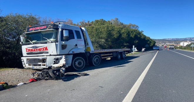 Alanya'da motosiklet ile kamyon çarpıştı bir kişi öldü
