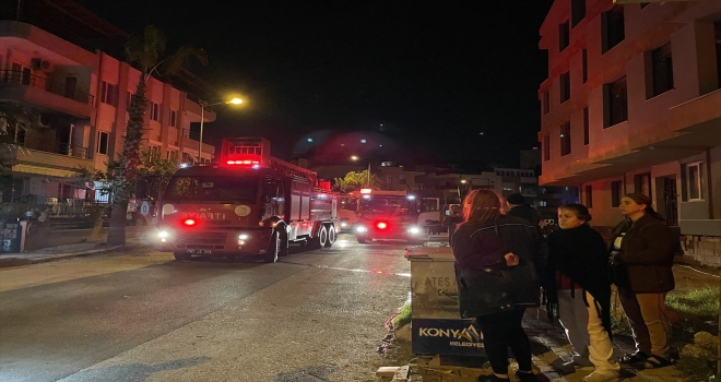 Antalya'da evde çıkan yangın hasara neden oldu