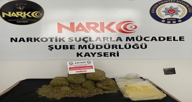 Kayseri'de 3 kilogram sentetik uyuşturucu ele geçirildi
