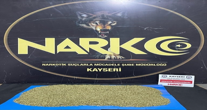 Kayseri'de bir miktar uyuşturucu ele geçirildi, 3 zanlı gözaltına alındı