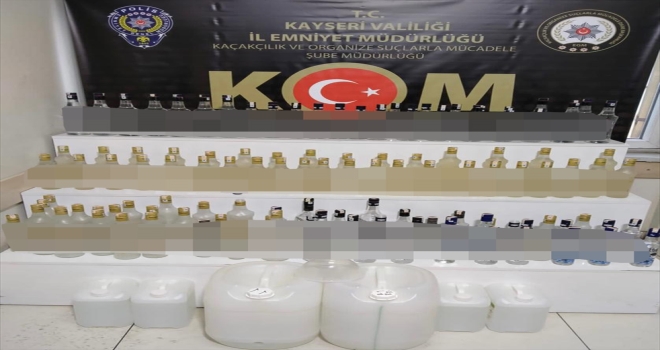 Kayseri'de kaçak içki operasyonunda 1 kişi gözaltına alındı