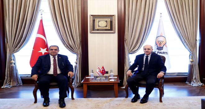 KKTC Başbakanı Sucuoğlu'ndan, AK Parti Genel Başkanvekili Kurtulmuş'a ziyaret